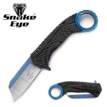 Snake Eye Tactical Spring Assist Knife 5" Closed